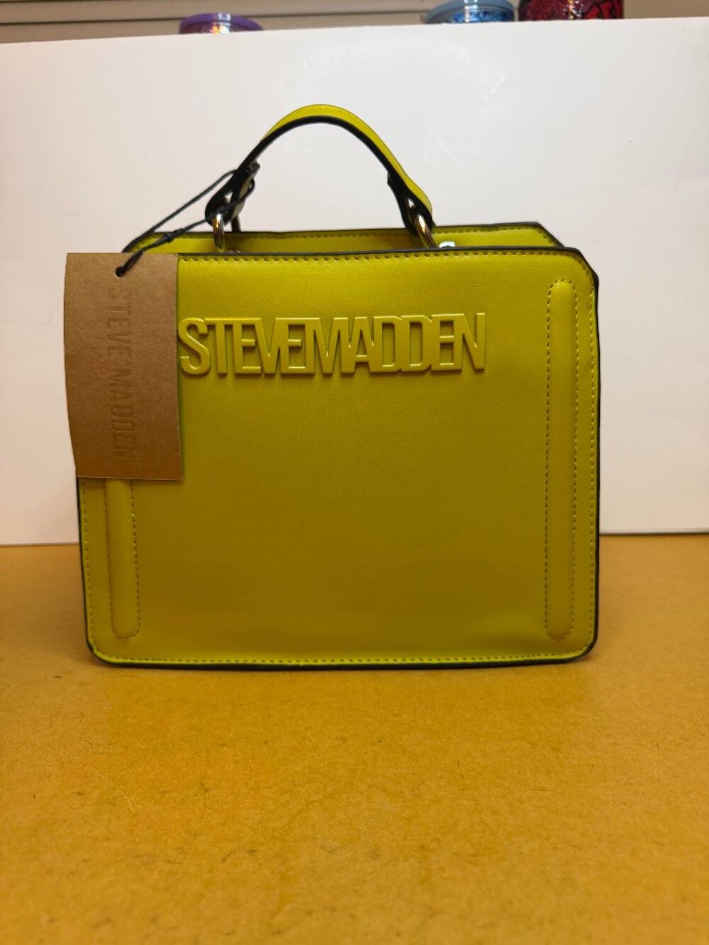 Steve Madden Bevelyn Satchel Crossbody with Coin/Airpod Case NWT Silver Hardware